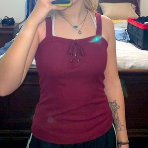 Maroon Aeropostale Tank Top Small